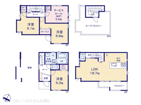 川口市朝日４丁目の新築一戸建