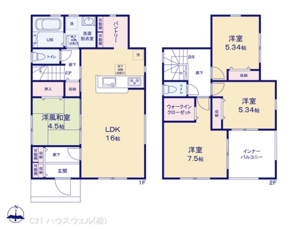 北足立郡伊奈町中央２丁目の新築一戸建