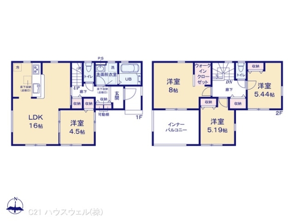 北足立郡伊奈町中央２丁目の新築一戸建