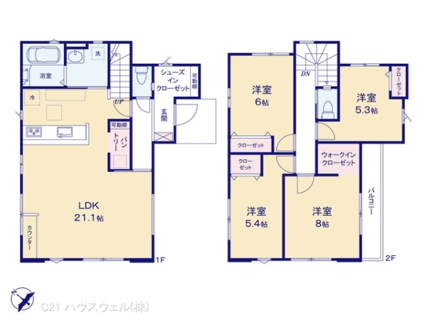 上尾市柏座３丁目の新築一戸建