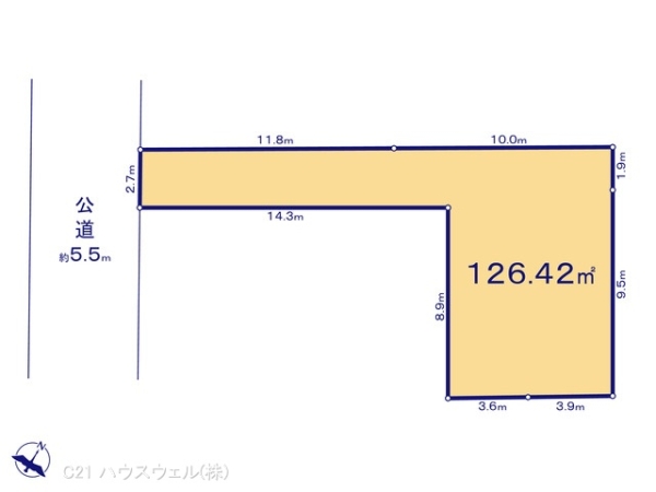 北本市西高尾８丁目の売土地