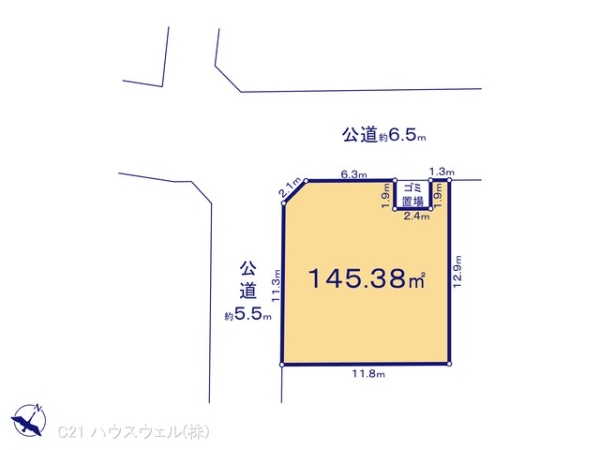 北本市西高尾８丁目の売土地
