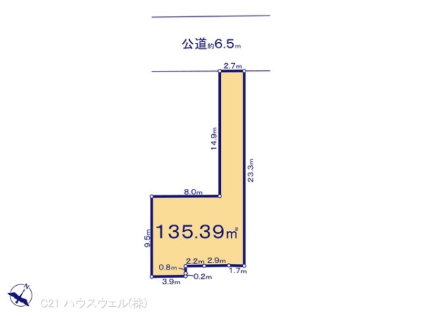 北本市西高尾８丁目の売土地