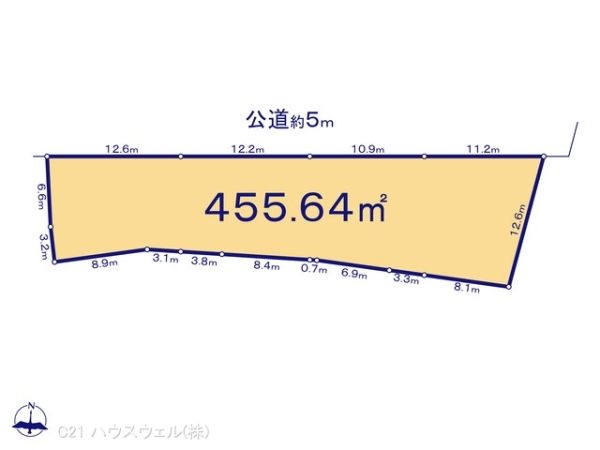 川口市大字峯の売土地