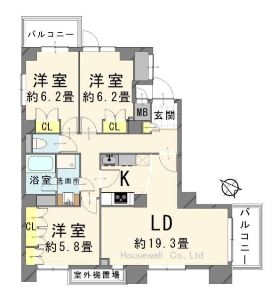 コスモ八王子並木町(間取り)