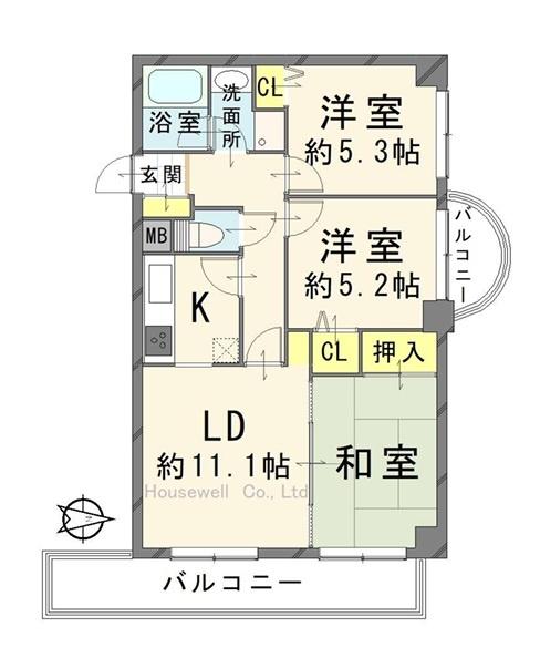 グリーンプラザ吉川(間取り)