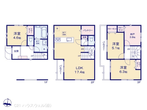 川口市西青木４丁目の新築一戸建