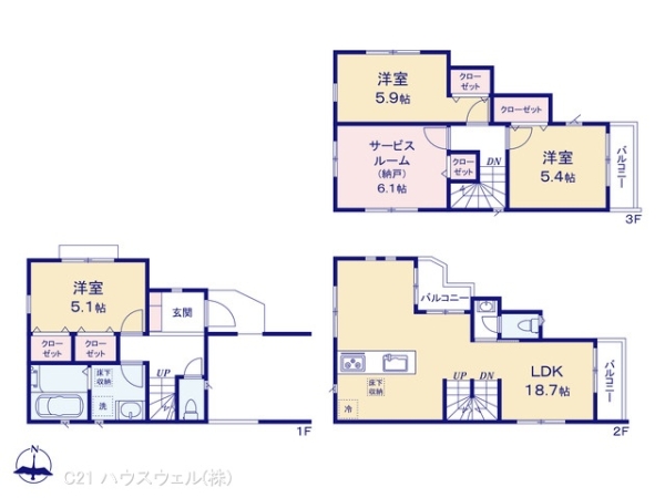 川口市大字小谷場の新築一戸建