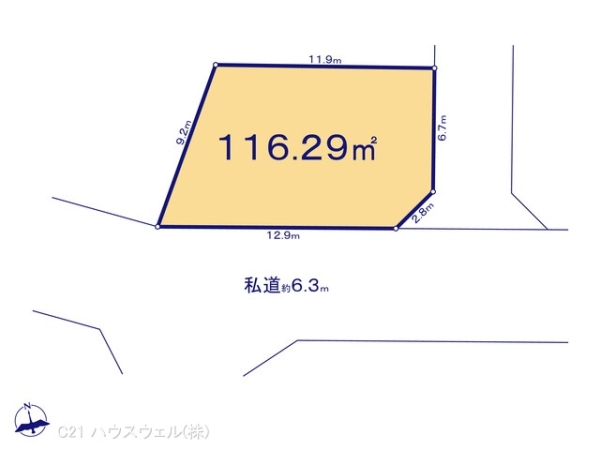 北本市下石戸１丁目の土地