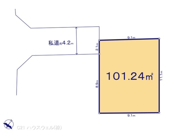 上尾市西宮下３丁目の土地