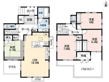 吉川市美南４丁目の中古一戸建
