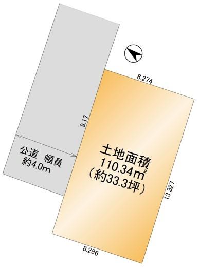 草加市苗塚町の売土地