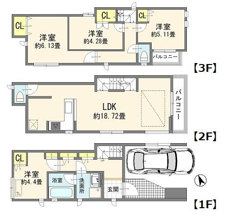 川口市仲町の中古一戸建