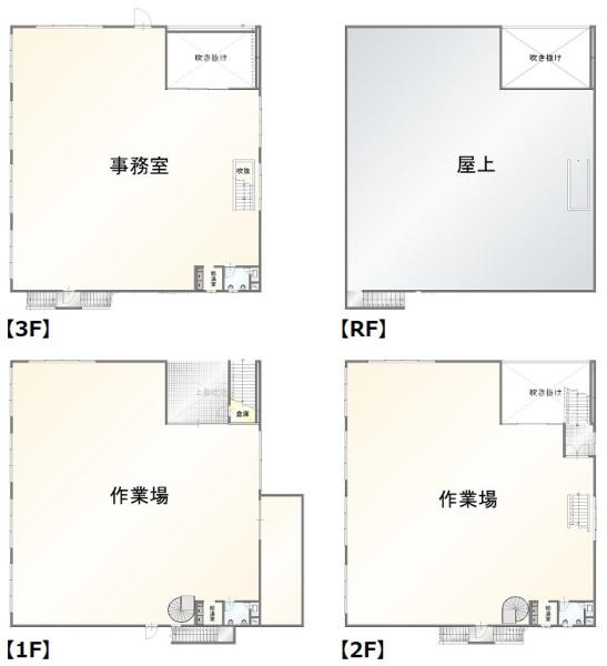 蕨市北町5丁目　定期的にメンテナンスされている3階建工場