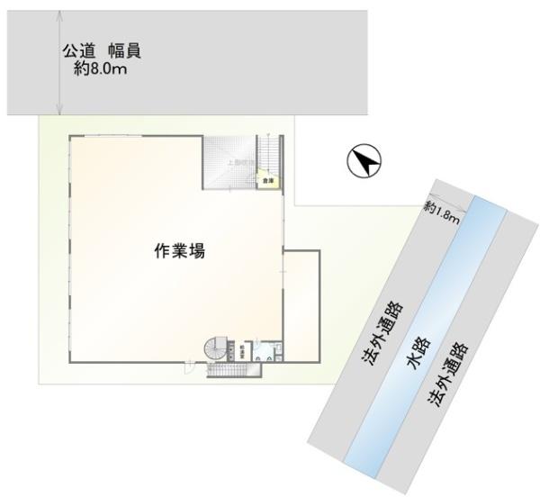 蕨市北町5丁目　定期的にメンテナンスされている3階建工場