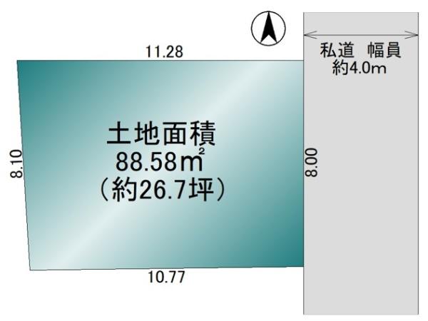 北本市本宿8丁目の売土地