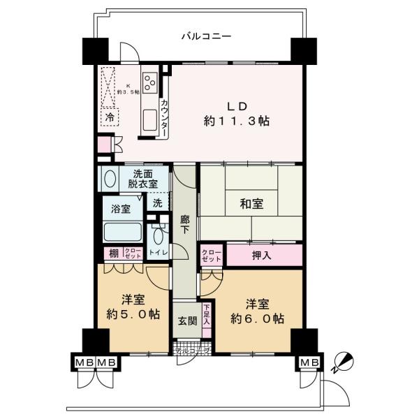 サーパス錦町通り　702号室