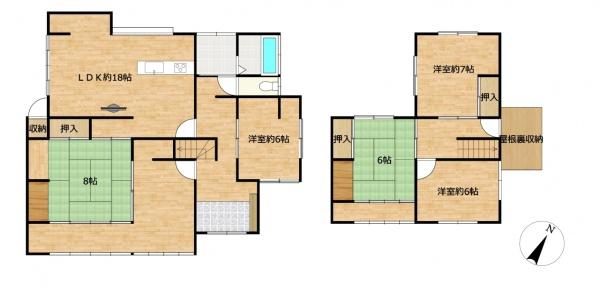 米子市旗ヶ崎９丁目の中古一戸建