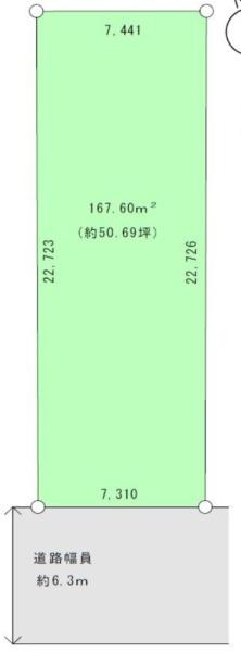 名古屋市昭和区折戸町５丁目の売土地