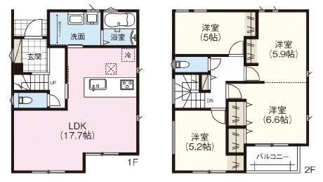 名古屋市北区東味鋺３丁目の新築一戸建