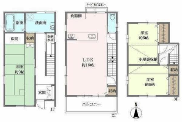 京都市北区紫竹東桃ノ本町の中古一戸建