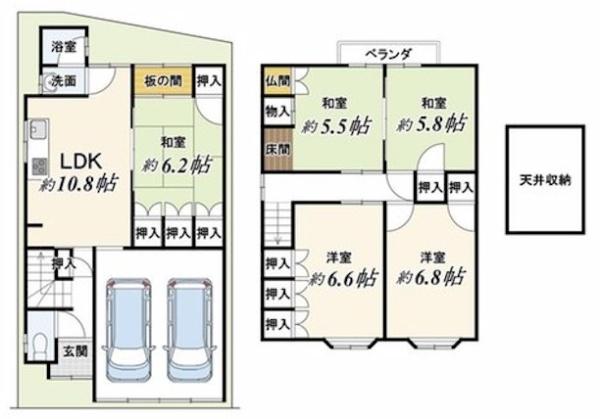 京都市中京区聚楽廻西町の中古一戸建て