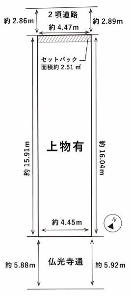京都市中京区壬生土居ノ内町の売土地