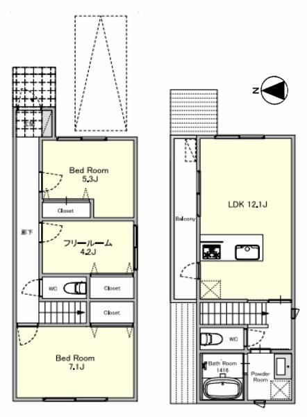 京都市北区小山板倉町の中古一戸建て