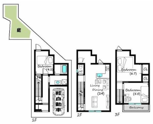 京都市上京区浄福寺通一条上る福本町の新築一戸建