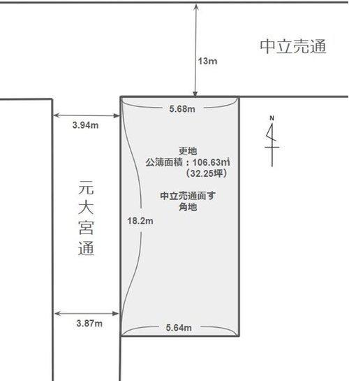 京都市上京区中立売通松屋町東入新元町の売土地