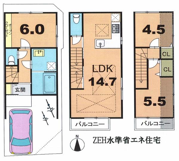 京都市下京区西七条石井町の新築一戸建