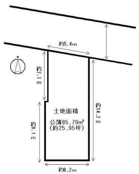 京都市北区新町通鞍馬口上る上清蔵口町の土地