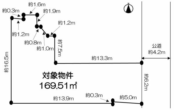 京都市上京区中長者町通西洞院西入中橋詰町の売土地