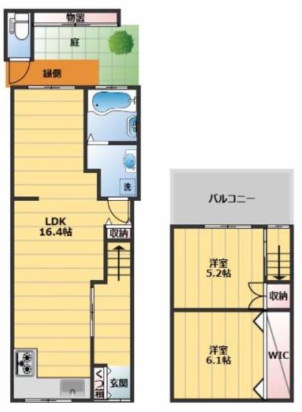 京都市下京区二人司町の中古テラスハウス