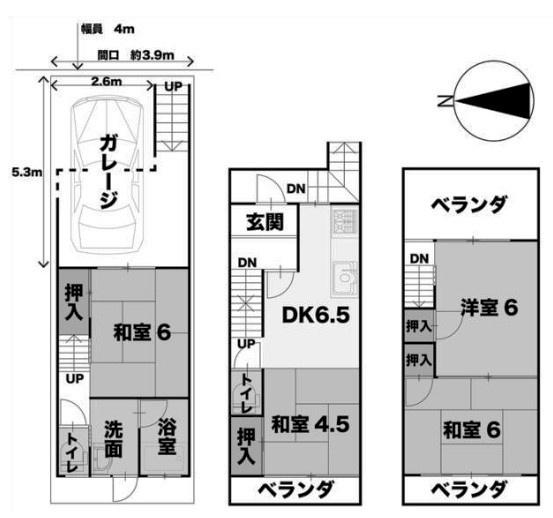 京都市中京区西ノ京大炊御門町の中古一戸建