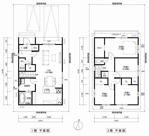 京都市北区紫竹下園生町の新築一戸建