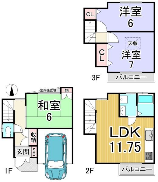 京都市中京区西ノ京藤ノ木町の中古一戸建