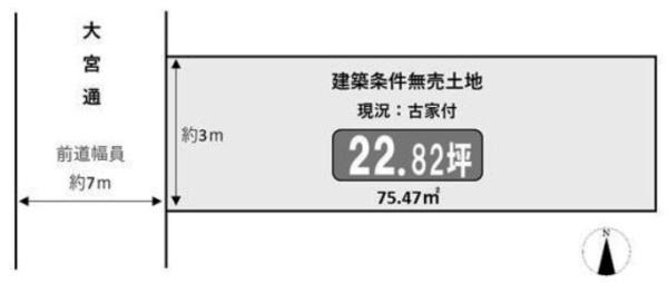 京都市上京区大宮通鞍馬口上る若宮竪町の売土地