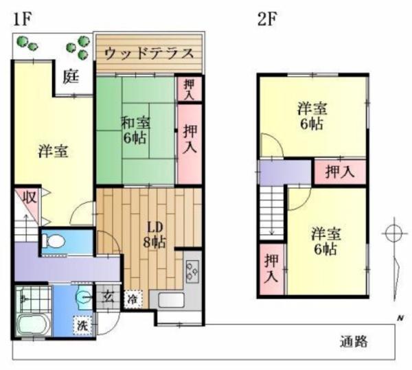 京都市下京区黒門通五条上る柿本町の中古テラスハウス