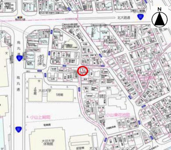 京都市北区小山東花池町の売土地