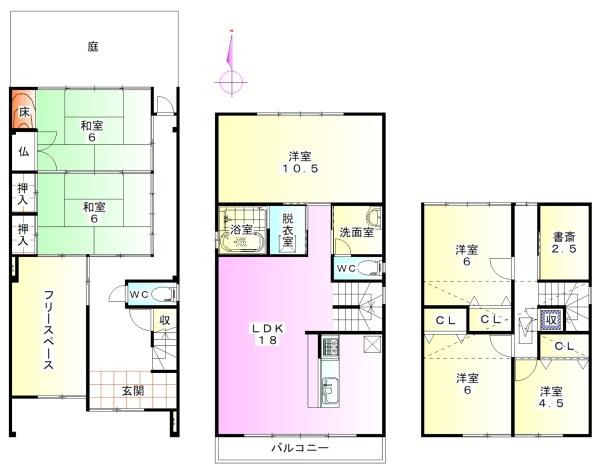 京都市上京区下長者町通智恵光院東入西辰巳町の中古一戸建