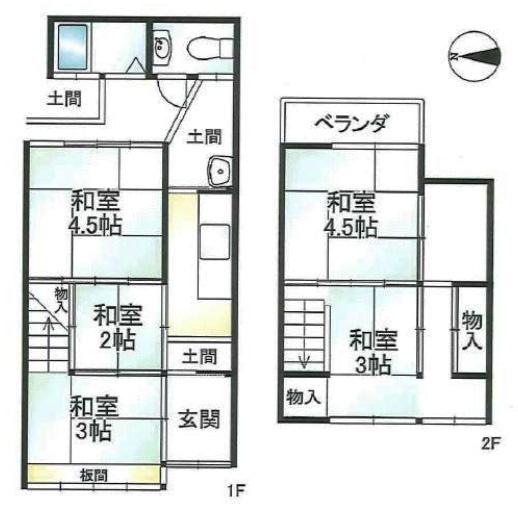 京都市中京区六角通油小路西入越後町の中古テラスハウス