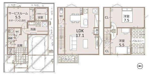 京都市中京区西ノ京車坂町の新築一戸建