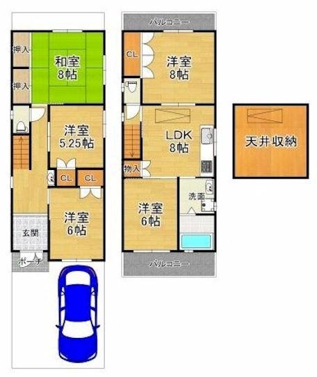 京都市中京区西ノ京月輪町の中古一戸建