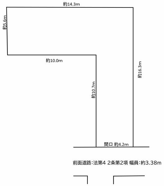 京都市中京区西ノ京池ノ内町の土地(間取り)