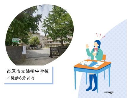 市原市姉崎の土地(姉崎中学校)