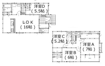 花津留２丁目１期　２号棟