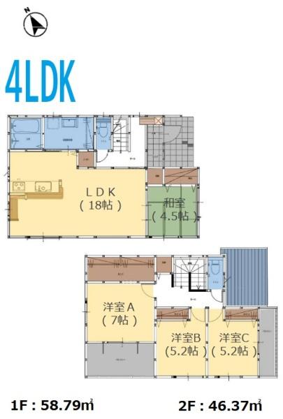 大分市大字中戸次1期　2号棟