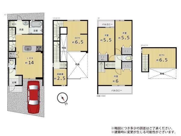 京都市南区吉祥院嶋樫山町の新築一戸建