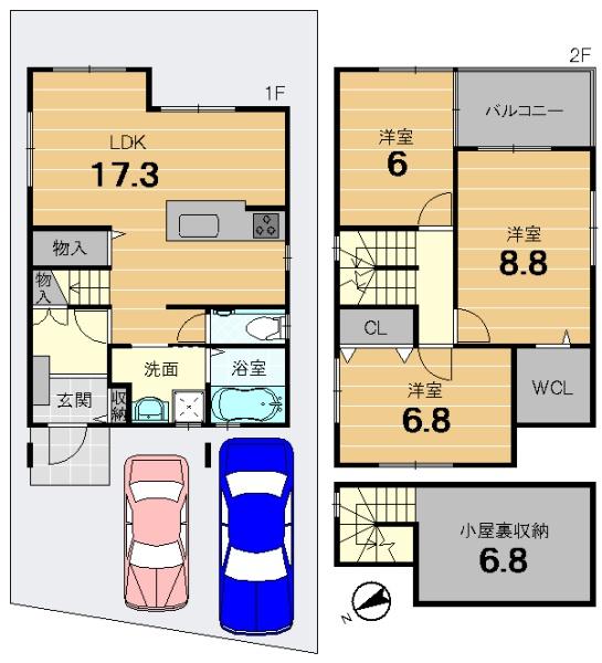 京都市伏見区羽束師古川町の中古一戸建